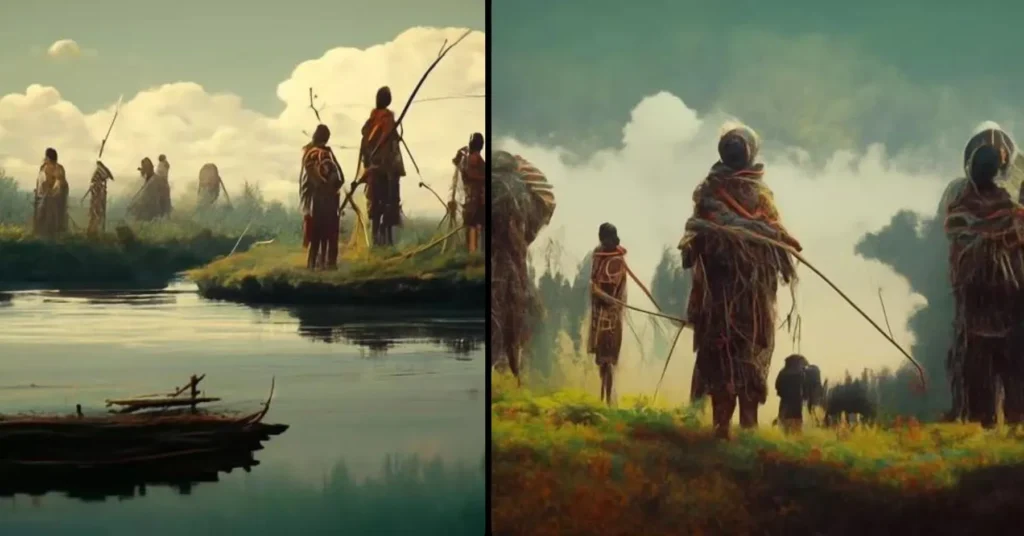 ancient civilization hunting and fishing